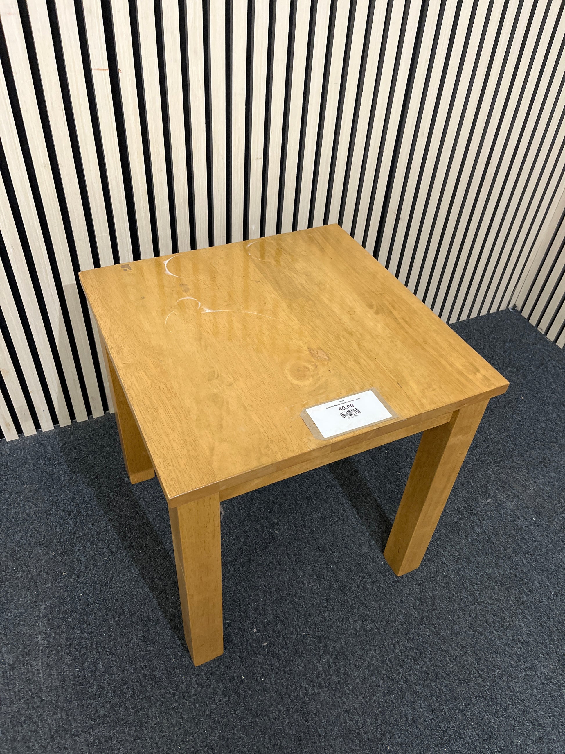 Small hardwood square lamp table  2425