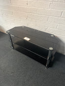 Switch Black glass large tiered TV unit (H 53 x W 105 x D 45 cm) 3225 3 image