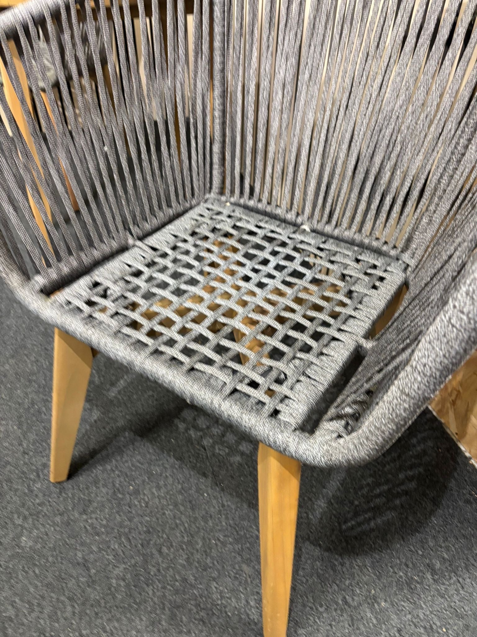 Outdoor wicker chairs and coffee table set 2226