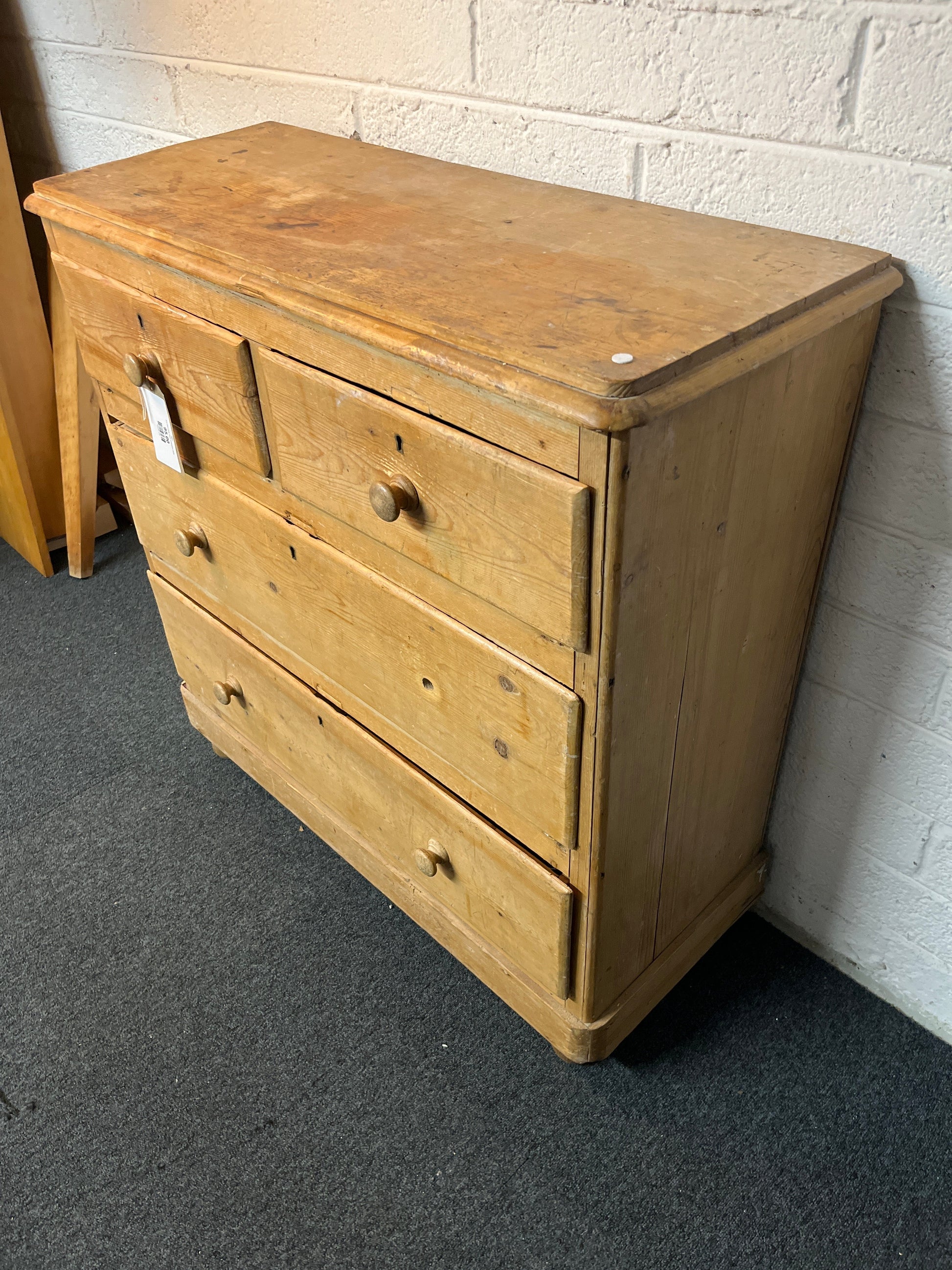 2+2 Pitch pine chest of drawers 2225