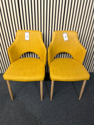 Switch Calligaris Mustard fabric dining chair (SET OF 2) 2 image