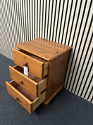Switch Natural pine 3 drawer bedside locker 1325 3 image