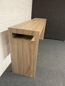 Switch Large grey oak laminate console table with shelf (H 800 x W 1800 x D 400 mm) 1225 3 image