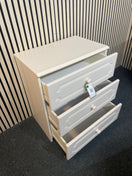 Switch Small white laminate 3 drawer chest of drawers  2425 3 image