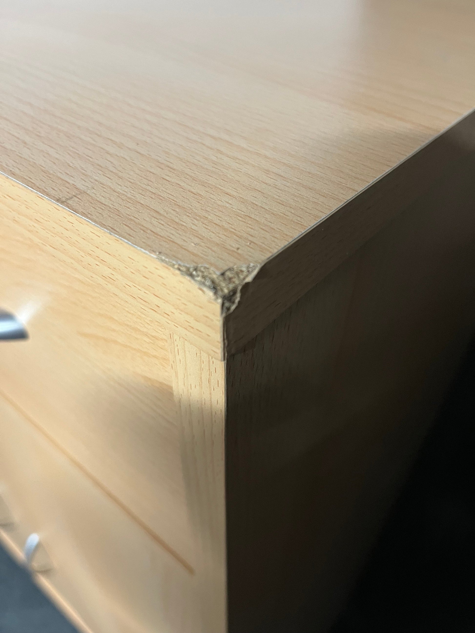 Beech laminate storage unit WITH BASE DRAWER (H 1160 x W 790 xD 390 mm) 1225