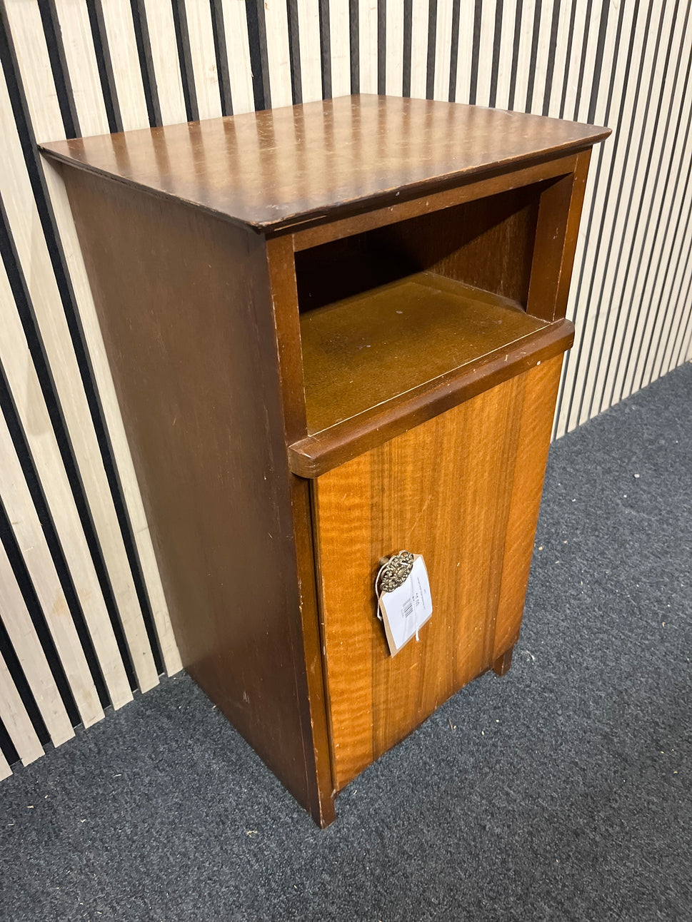 mahogany veneer 1 drawer bedside locker  44311