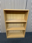 Switch Oak laminate  medium open bookcase 80Wx36Dx120H 2 image