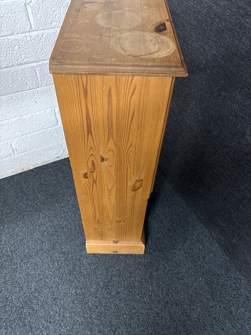 Tall natural pine slim wine rack (H 900 x W 400 x D 260 mm) 1225