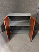 Switch 2 door mahogany low storage unit 2 image