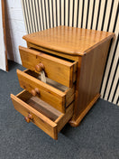 Switch Solid pine 3 drawer bedside locker  1126 3 image