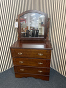 Switch Rossmore mahogany 4 drawer bedroom chest with vanity mirror (H 137 x W 74 x D 40 cm) 2425 3 image