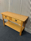 Switch Oak 2 drawer hall console table (H 75 x W 110 x D 40 cm) 1126 3 image