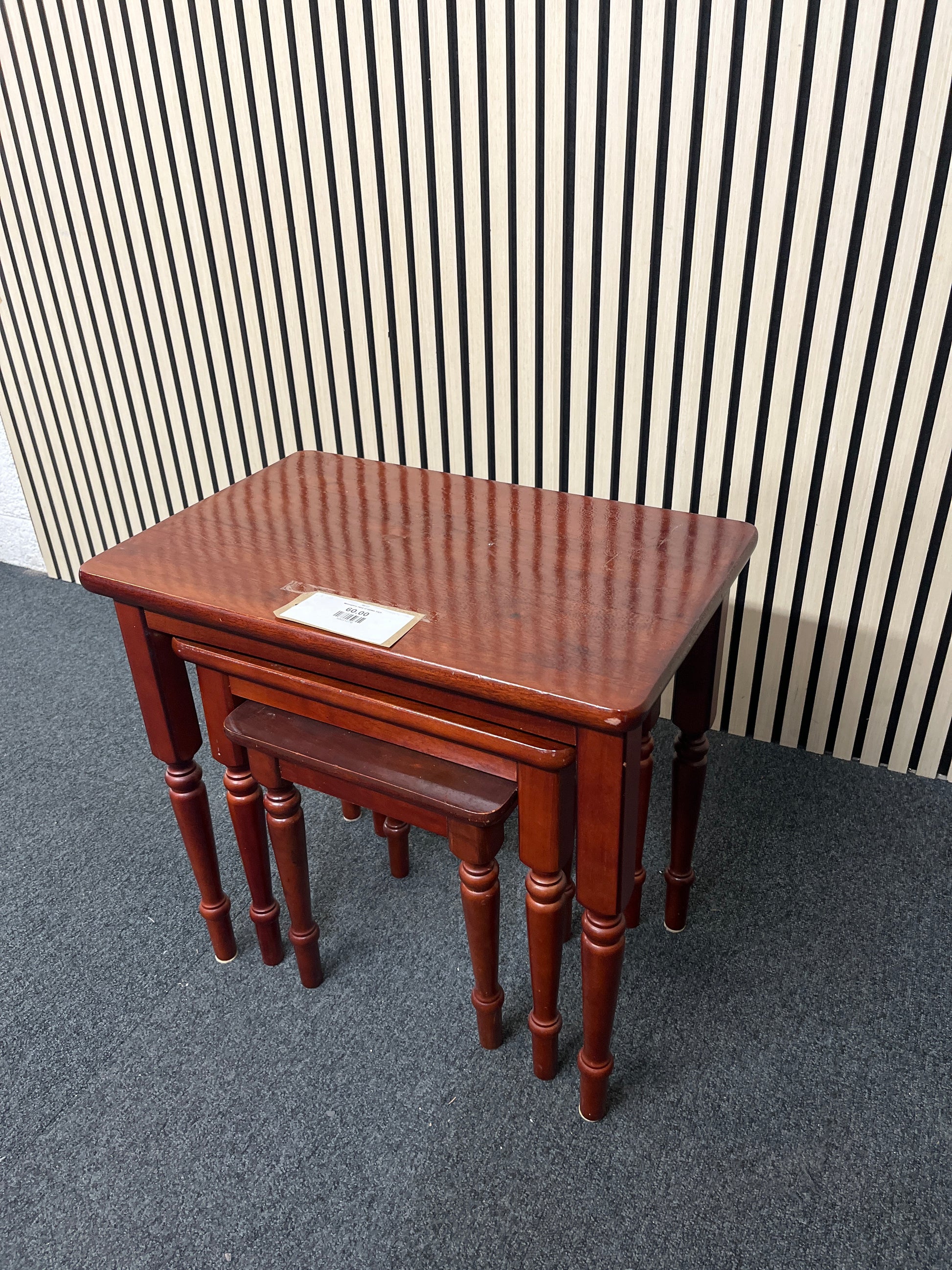 Mahogany nest of tables 3325