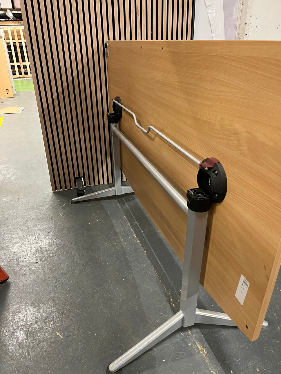 Beech tilt top table 1800 x 860