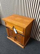 Switch Pine lattice 2 door 1 drawer bedside locker  1226 3 image