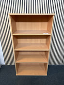Switch Beech laminate medium open bookcase 80Wx42Dx150H 2 image