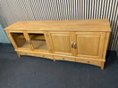Switch Solid beech 4 door low long sideboard unit with base drawers  3325 3 image