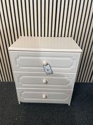 Switch Small white laminate 3 drawer chest of drawers  2425 2 image