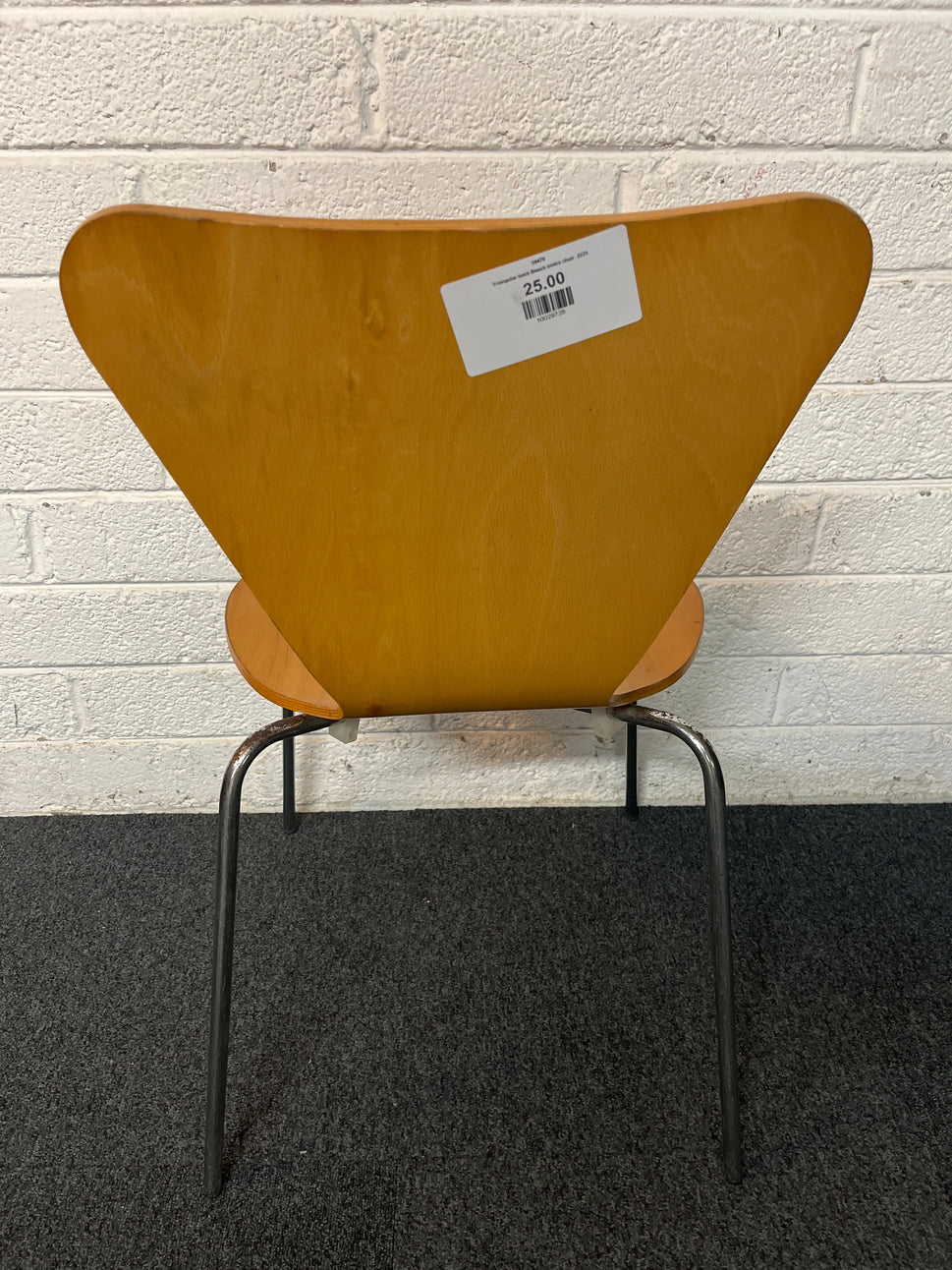 Triangular back Beech bistro chair  2225