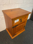 Switch Natural pine 1 drawer 1 door bedside locker 2225 3 image