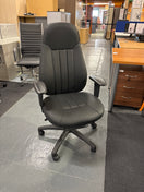 Switch Zeus high back 24hr task chair - black faux leather 2 image