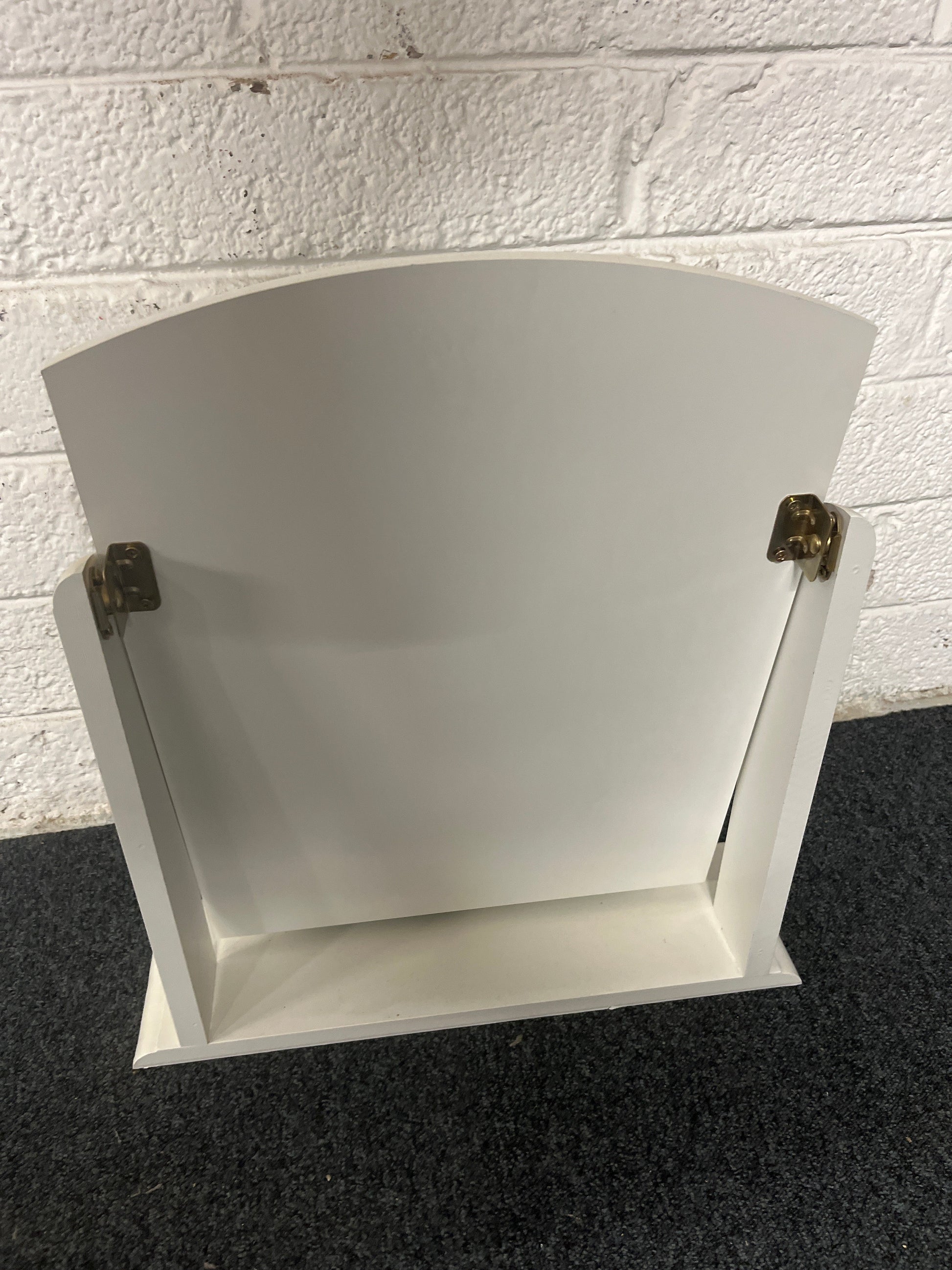 White laminate bedroom dresser mirror  1225
