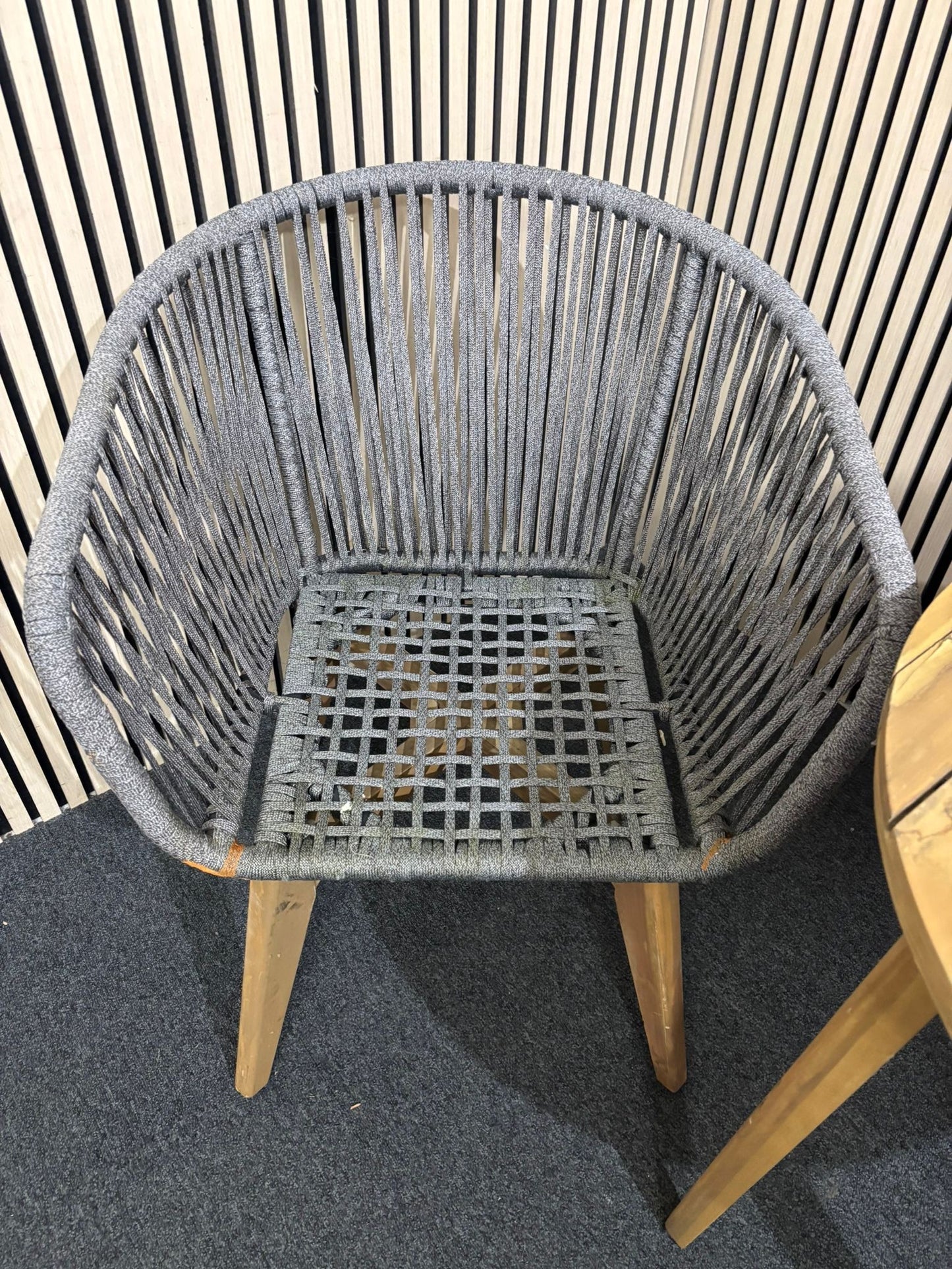 Outdoor wicker chairs and coffee table set 2226