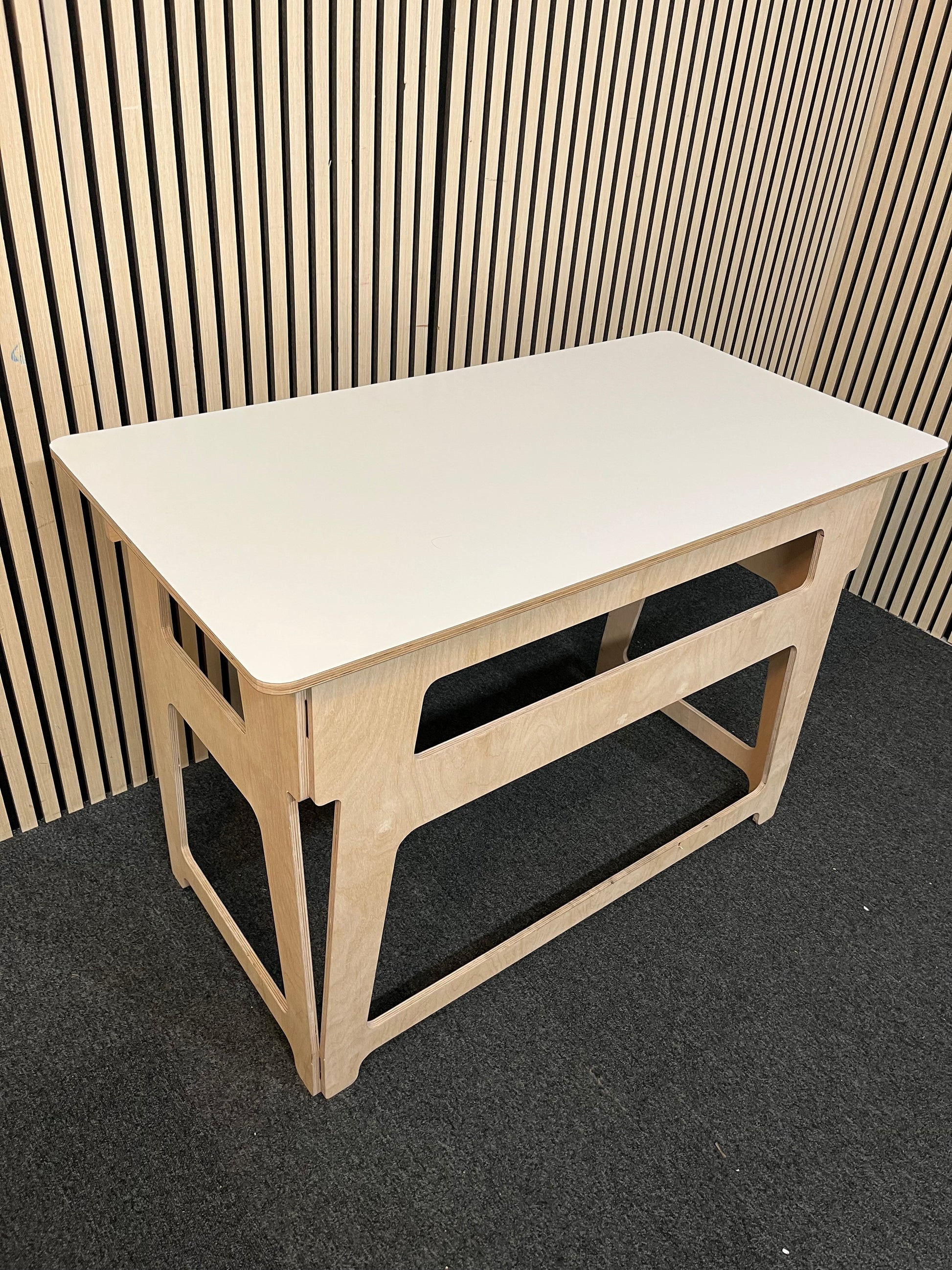 Ply folding table with white laminate top  2425