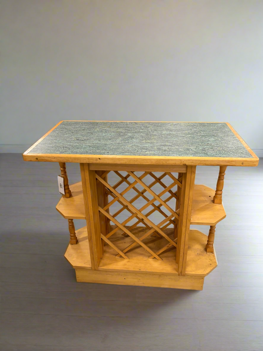 Kitchen island unit with green formica top  2125