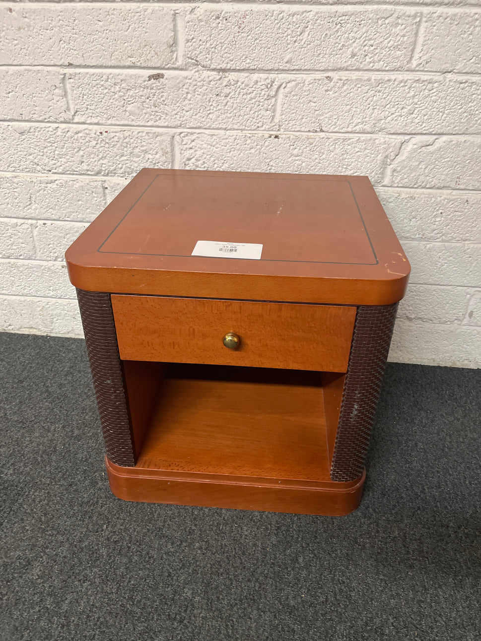 cherry 1 drawer bedside locker  1325