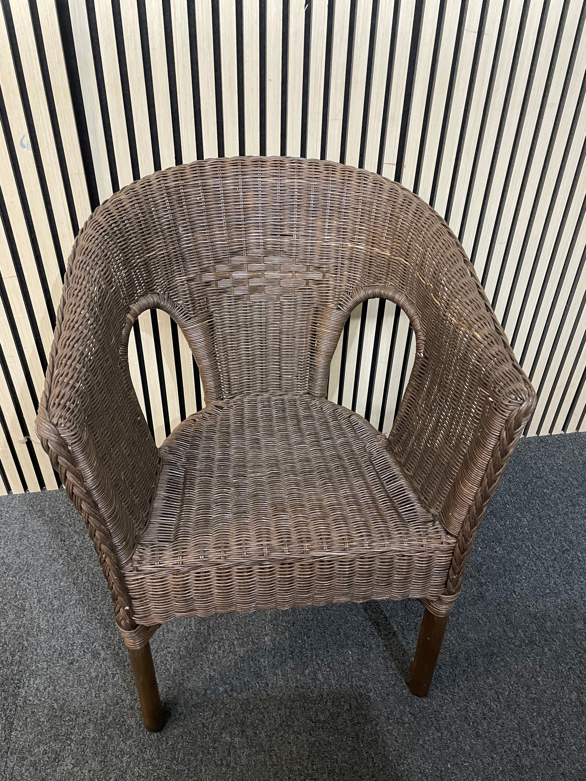 black rattan chair  4225