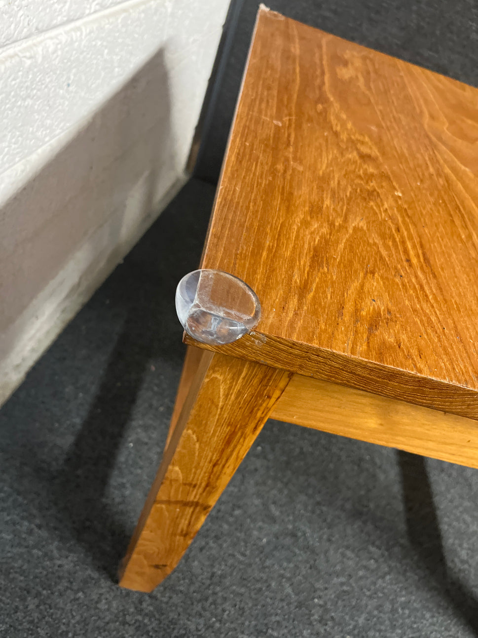 Small solid wood 1 drawer lamp table 1225