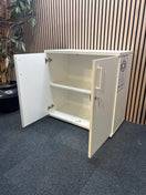 Switch Small white 2 door storage unit with key (H 80 x W 80 x D 43 cm) 2 image