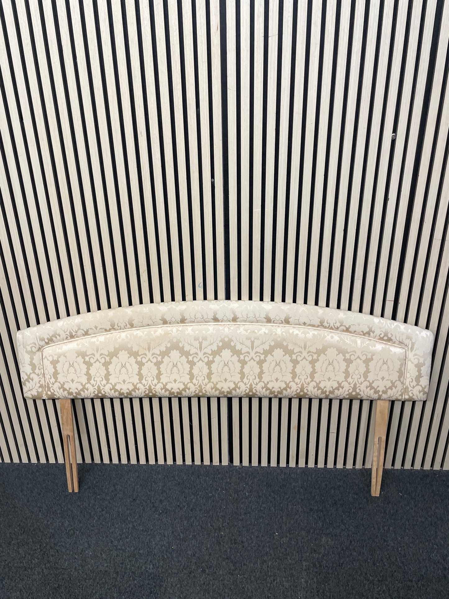 5ft cream fabric headboard 1126