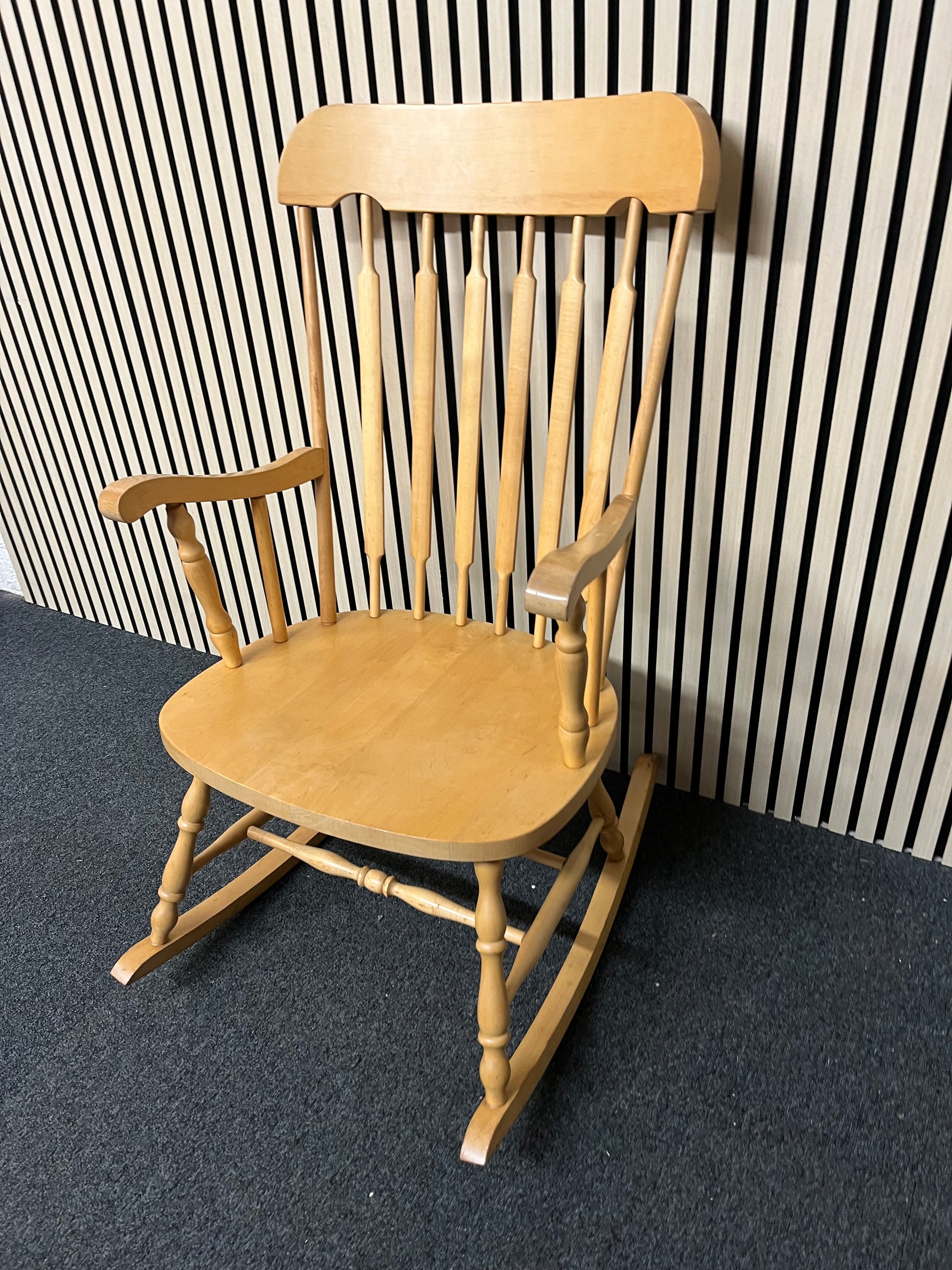 Solid wood high back rocking chair 2325