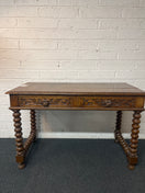 Switch Oak stained console table with barley twist legs (H 78 x W 120 x D 60 cm) 1325 2 image