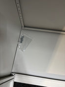 Switch Go low 2 door grey metal storage unit with shelves and key 101Hx91Wx45D 3 image
