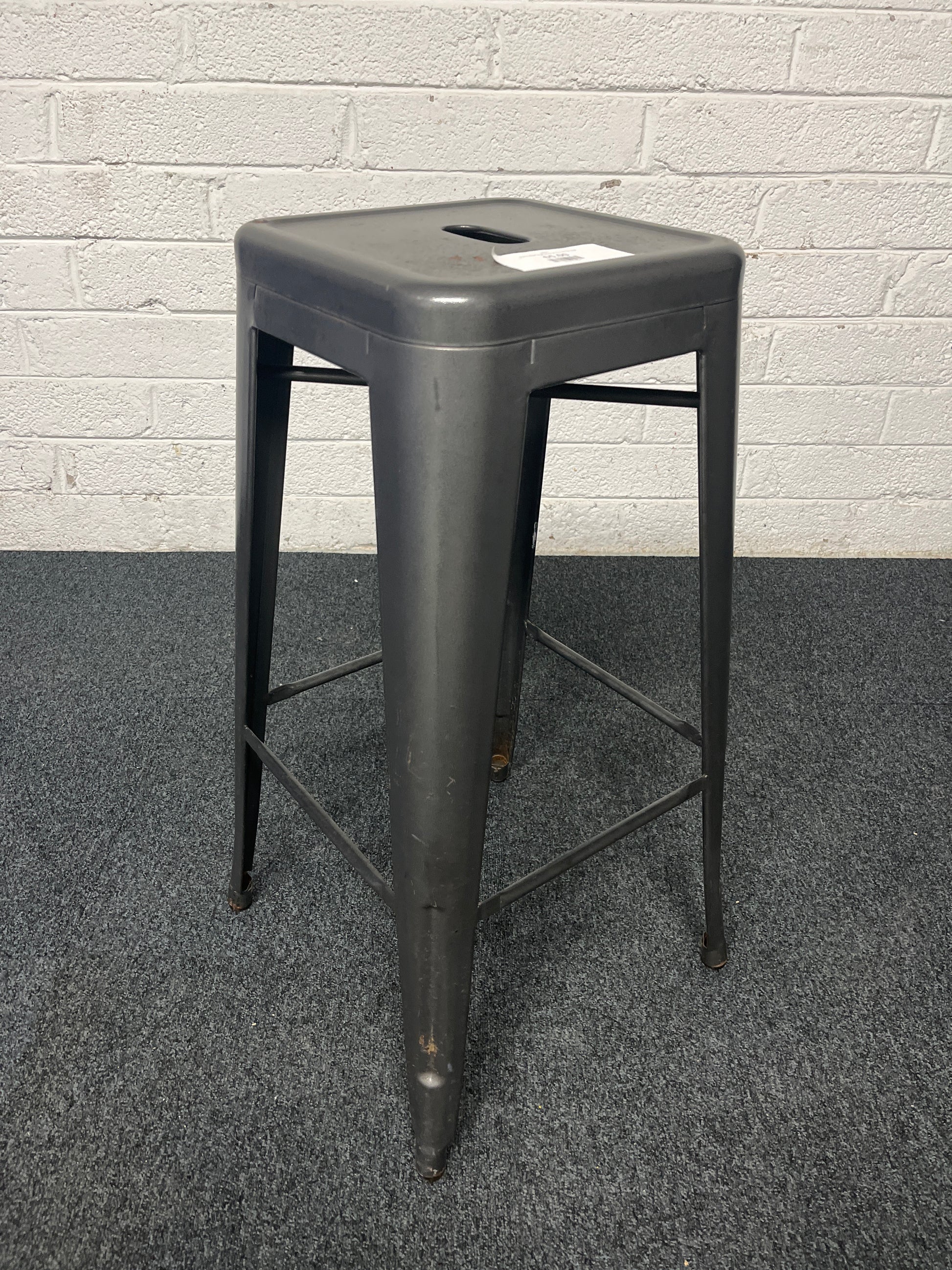 Bistro Steel High Stool in Gun Metal 4224