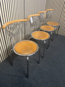 Switch chrome and beech dining chair (SET OF 4)  44367 2 image