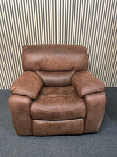 Switch Brown Suede Single Large Recliner Armchair Great Condition 1126 2 image