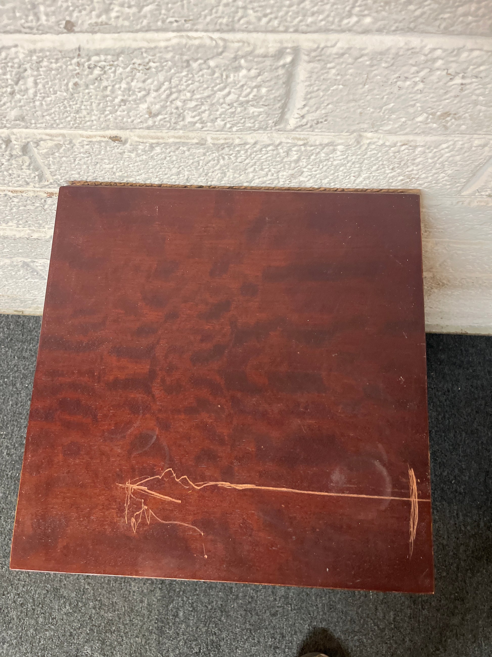 Mahogany 1 door bedside locker and storage space 3225