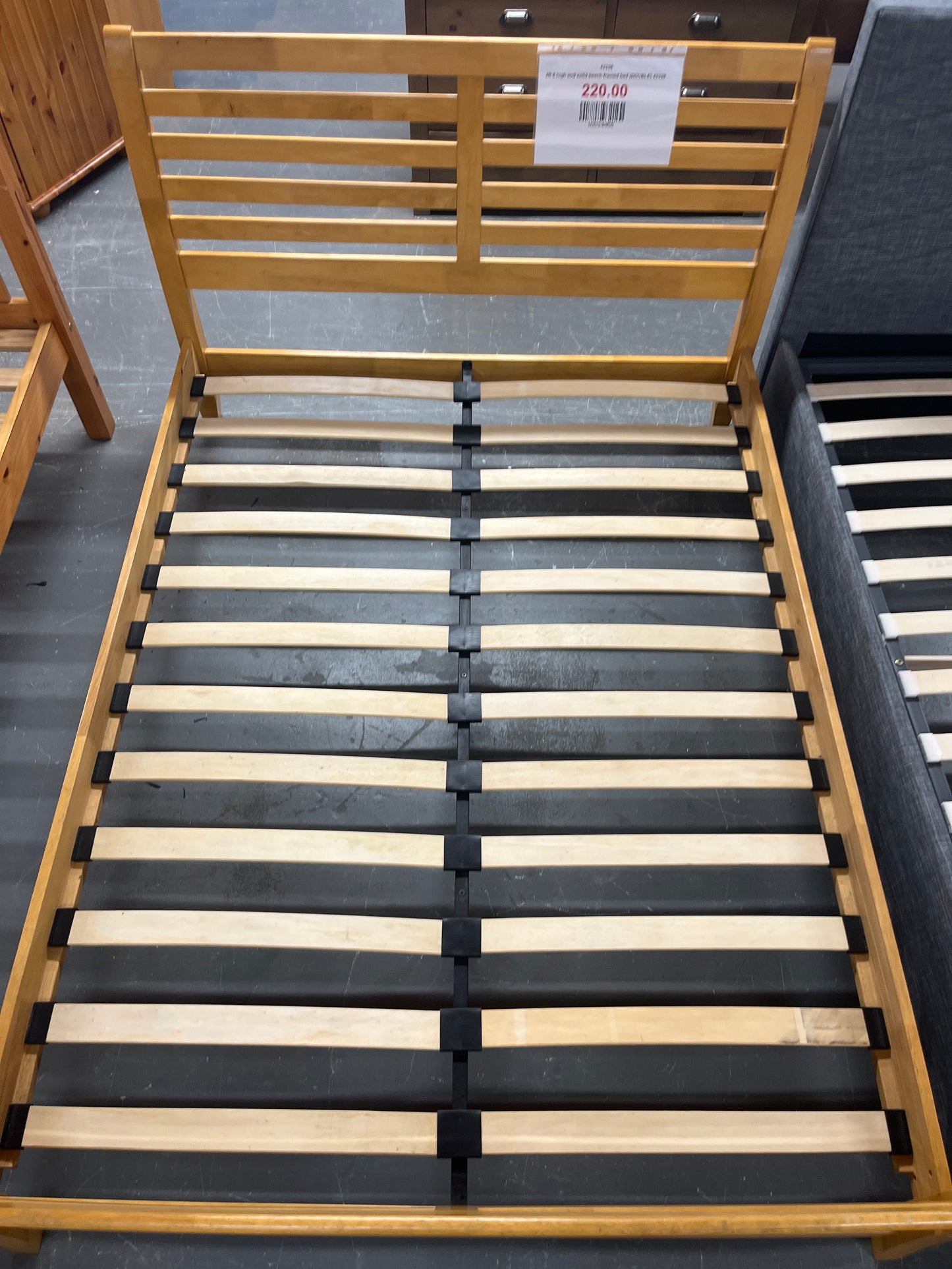 4ft 6 high end solid beech framed bed (DOUBLE) 43338