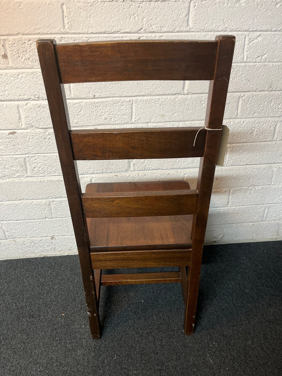 Solid stained wood framed dining chair  2225
