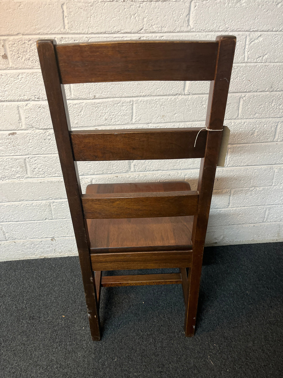 Solid stained wood framed dining chair  2225