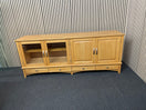 Switch Solid beech 4 door low long sideboard unit with base drawers  3325 2 image
