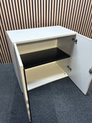 Switch White wooden 2 door storage unit with shelf (H 72 x W 80 x D 45 cm) 3 image