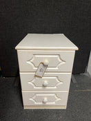 Switch 3 drawer white painted bedside locker  2225 2 image
