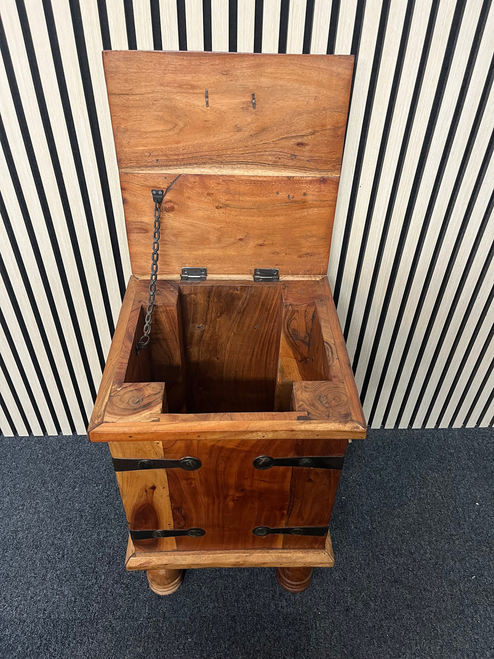 Solid teak 1 drawer unit 2325
