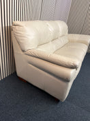 Switch 3 seater soft cream leather sofa (210 cm wide) 3325 3 image