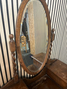 Switch Retro solid english Oak dressing table with barley twist features (H 160 x W 90 x D 45 cm) 43832 3 image